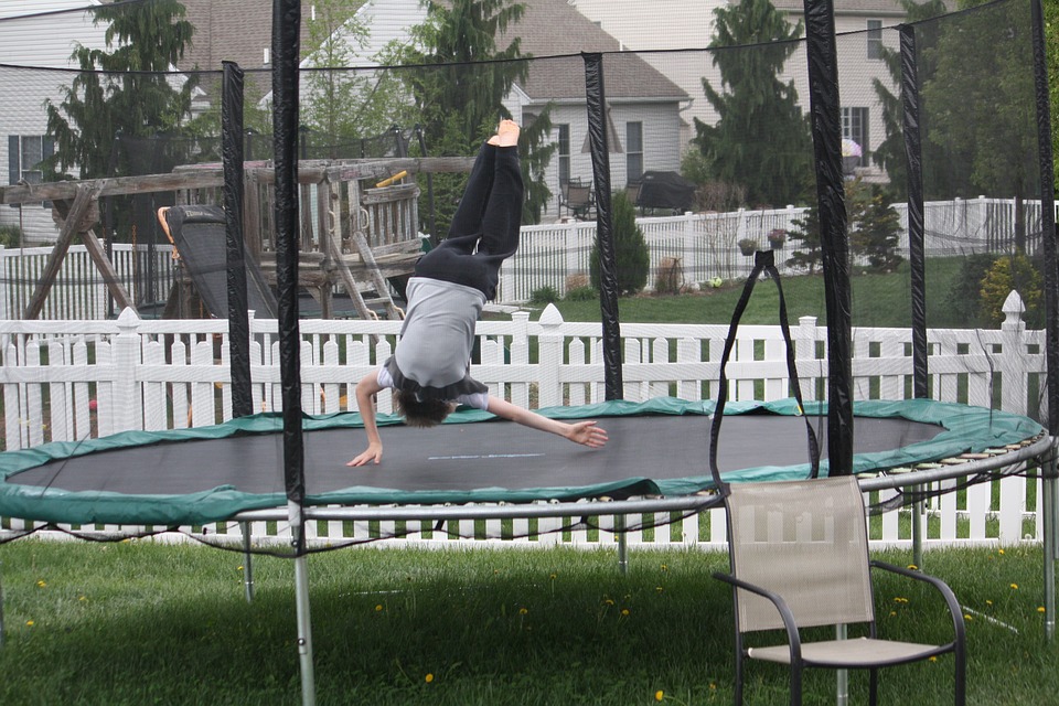 Trampolína se sítí